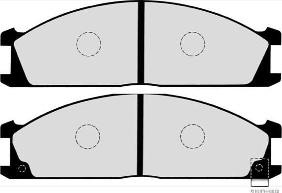 Herth+Buss Jakoparts J3601037 - Тормозные колодки, дисковые, комплект unicars.by