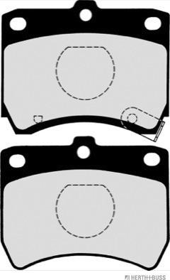 Herth+Buss Jakoparts J3603032 - Тормозные колодки, дисковые, комплект unicars.by