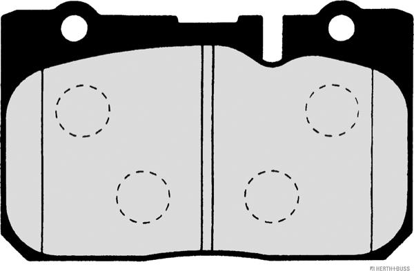 Herth+Buss Jakoparts J3602103 - Тормозные колодки, дисковые, комплект unicars.by