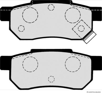 Herth+Buss Jakoparts J3614004 - Тормозные колодки, дисковые, комплект unicars.by