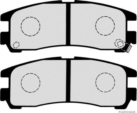 Herth+Buss Jakoparts J3615003 - Тормозные колодки, дисковые, комплект unicars.by
