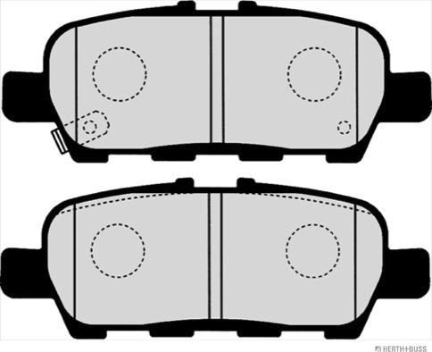 Herth+Buss Jakoparts J3611051 - Тормозные колодки, дисковые, комплект unicars.by