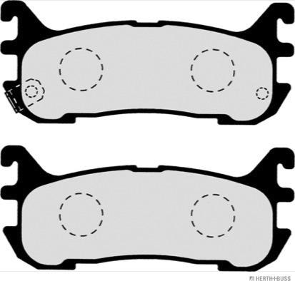 Herth+Buss Jakoparts J3613011 - Тормозные колодки, дисковые, комплект unicars.by