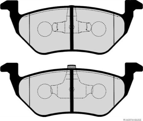Herth+Buss Jakoparts J3613023 - Тормозные колодки, дисковые, комплект unicars.by