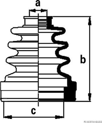 Herth+Buss Jakoparts J2898009 - Пыльник, приводной вал unicars.by