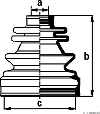 Herth+Buss Jakoparts J2869000 - Пыльник, приводной вал unicars.by