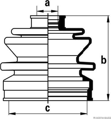 Herth+Buss Jakoparts J2864009 - Пыльник, приводной вал unicars.by