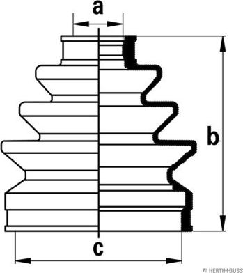 Herth+Buss Jakoparts J2864007 - Пыльник, приводной вал unicars.by