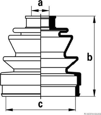 Herth+Buss Jakoparts J2864012 - Пыльник, приводной вал unicars.by