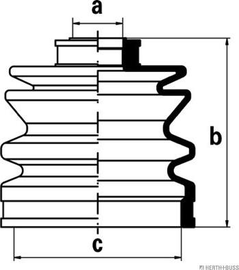 Herth+Buss Jakoparts J2865001 - Пыльник, приводной вал unicars.by