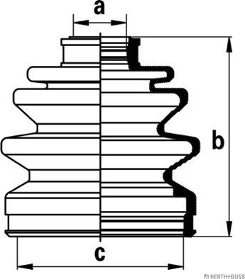 Herth+Buss Jakoparts J2865008 - Пыльник, приводной вал unicars.by