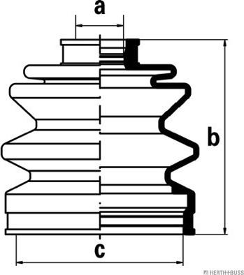 Herth+Buss Jakoparts J2865003 - Пыльник, приводной вал unicars.by