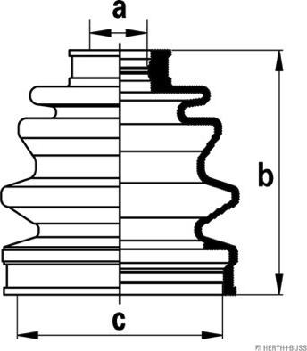 Herth+Buss Jakoparts J2865002 - Пыльник, приводной вал unicars.by