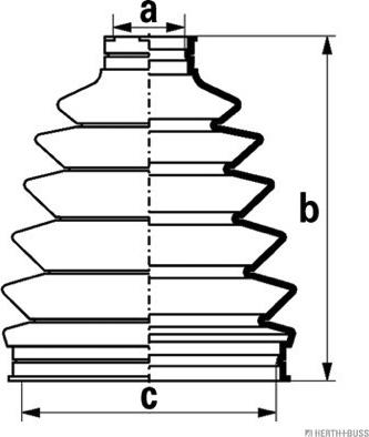 Herth+Buss Jakoparts J2865018 - Пыльник, приводной вал unicars.by
