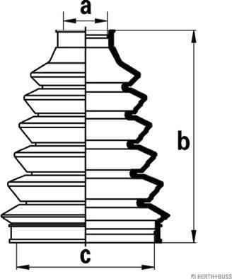 Herth+Buss Jakoparts J2865012 - Пыльник, приводной вал unicars.by