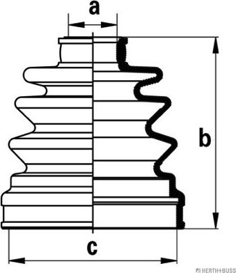 Herth+Buss Jakoparts J2865020 - Пыльник, приводной вал unicars.by