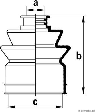 Herth+Buss Jakoparts J2866001 - Пыльник, приводной вал unicars.by