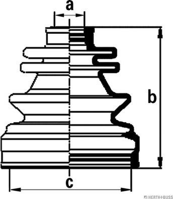 Herth+Buss Jakoparts J2860900 - Пыльник, приводной вал unicars.by