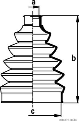 Herth+Buss Jakoparts J2860908 - Пыльник, приводной вал unicars.by