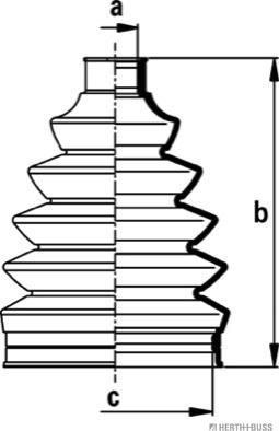 Herth+Buss Jakoparts J2860907 - Пыльник, приводной вал unicars.by
