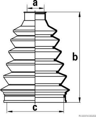 Herth+Buss Jakoparts J2860500 - Пыльник, приводной вал unicars.by