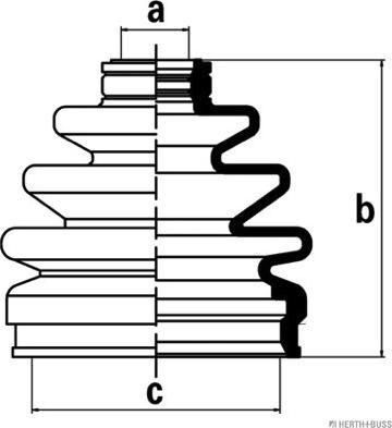 Herth+Buss Jakoparts J2860304 - Пыльник, приводной вал unicars.by