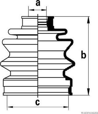Herth+Buss Jakoparts J2860307 - Пыльник, приводной вал unicars.by
