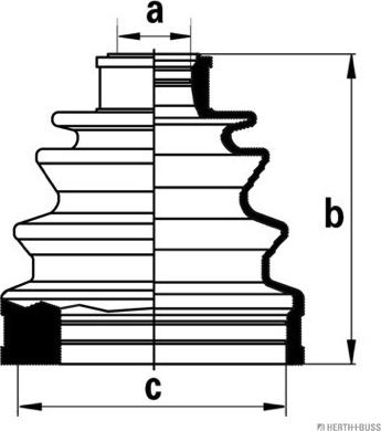 Herth+Buss Jakoparts J2861017 - Пыльник, приводной вал unicars.by