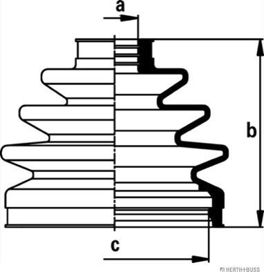 Herth+Buss Jakoparts J2861030 - Пыльник, приводной вал unicars.by