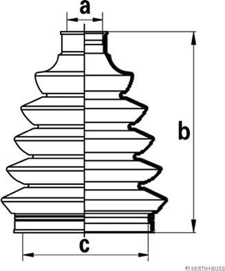 Herth+Buss Jakoparts J2861027 - Пыльник, приводной вал unicars.by