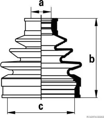 Herth+Buss Jakoparts J2880302 - Пыльник, приводной вал unicars.by
