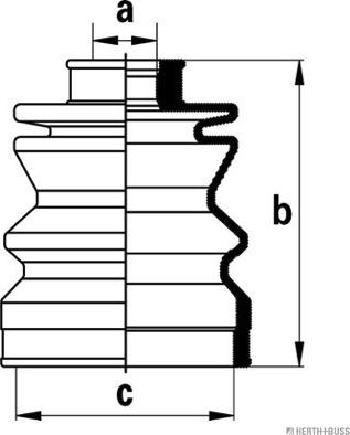 Herth+Buss Jakoparts J2868000 - Пыльник, приводной вал unicars.by