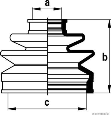 Herth+Buss Jakoparts J2863009 - Пыльник, приводной вал unicars.by