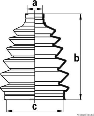 Herth+Buss Jakoparts J2863014 - Пыльник, приводной вал unicars.by