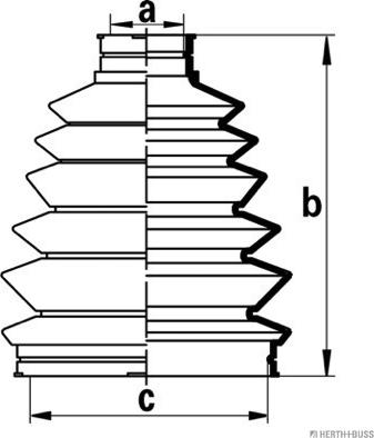 Herth+Buss Jakoparts J2863016 - Пыльник, приводной вал unicars.by