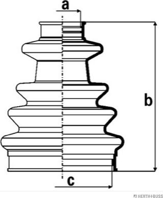 Herth+Buss Jakoparts J2863018 - Пыльник, приводной вал unicars.by