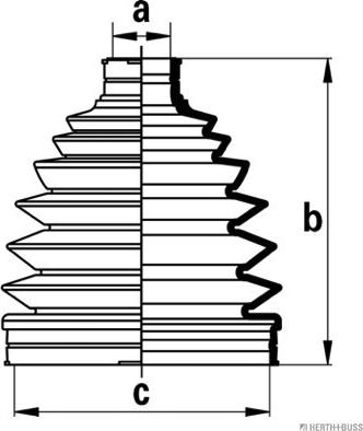 Herth+Buss Jakoparts J2863012 - Пыльник, приводной вал unicars.by