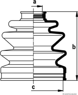 Herth+Buss Jakoparts J2863020 - Пыльник, приводной вал unicars.by