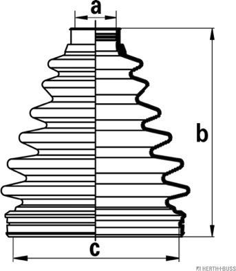 Herth+Buss Jakoparts J2862009 - Пыльник, приводной вал unicars.by