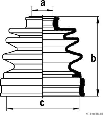 Herth+Buss Jakoparts J2862003 - Пыльник, приводной вал unicars.by