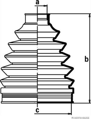 Herth+Buss Jakoparts J2862010 - Пыльник, приводной вал unicars.by