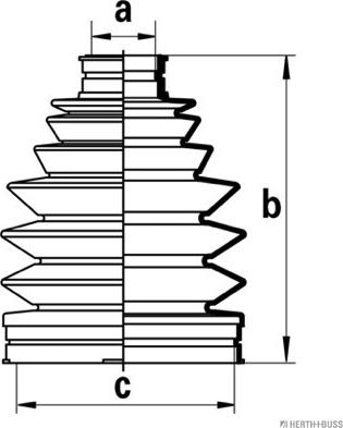 Herth+Buss Jakoparts J2862025 - Пыльник, приводной вал unicars.by