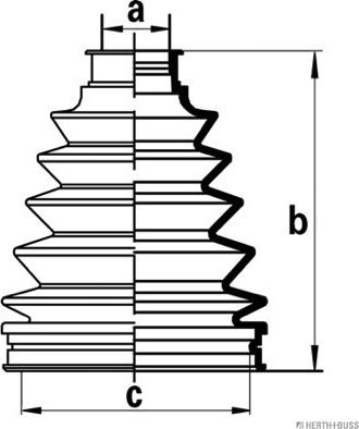 Herth+Buss Jakoparts J2862023 - Пыльник, приводной вал unicars.by