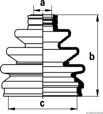 Herth+Buss Jakoparts J2867004 - Пыльник, приводной вал unicars.by
