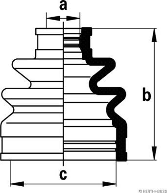 Herth+Buss Jakoparts J2867014 - Пыльник, приводной вал unicars.by
