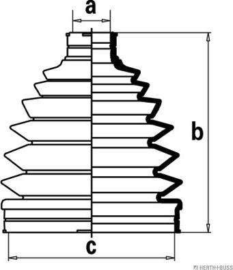 Herth+Buss Jakoparts J2867016 - Пыльник, приводной вал unicars.by
