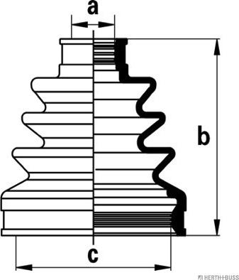Herth+Buss Jakoparts J2884019 - Пыльник, приводной вал unicars.by