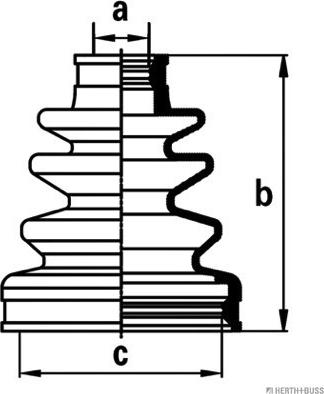 Herth+Buss Jakoparts J2884015 - Пыльник, приводной вал unicars.by
