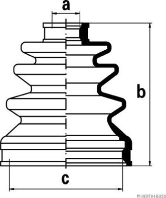 Herth+Buss Jakoparts J2884016 - Пыльник, приводной вал unicars.by