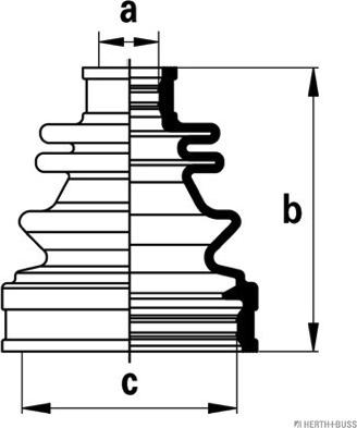 Herth+Buss Jakoparts J2884018 - Пыльник, приводной вал unicars.by